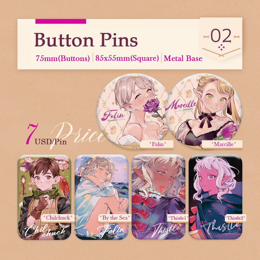Golden Hour | Button Pins