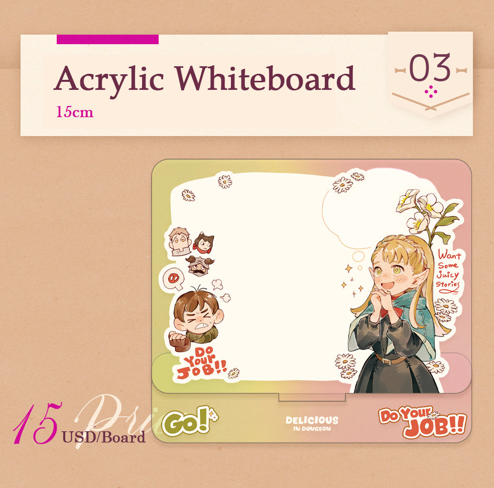 Golden Hour | Acrylic White Board with “Mercille”
